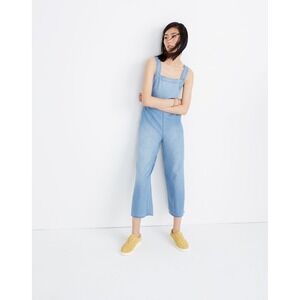 Madewell Denim‎ Apron Bow Back Jumpsuit Size 2